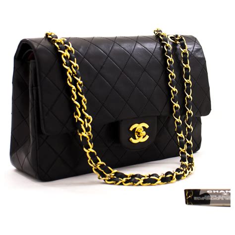 chanel black and white bag|authentic chanel bag price.